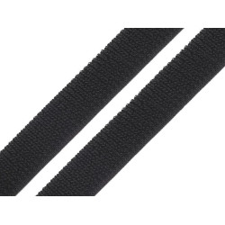 Elastic Loop Tape width 20 mm, Black,  per metre